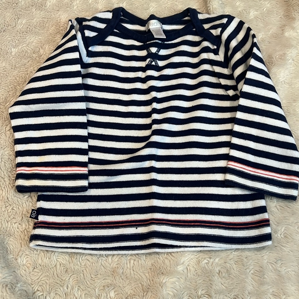 Obaibi (off shoot of Jacadi), lightweight navy style pullover sweater, size 18 m